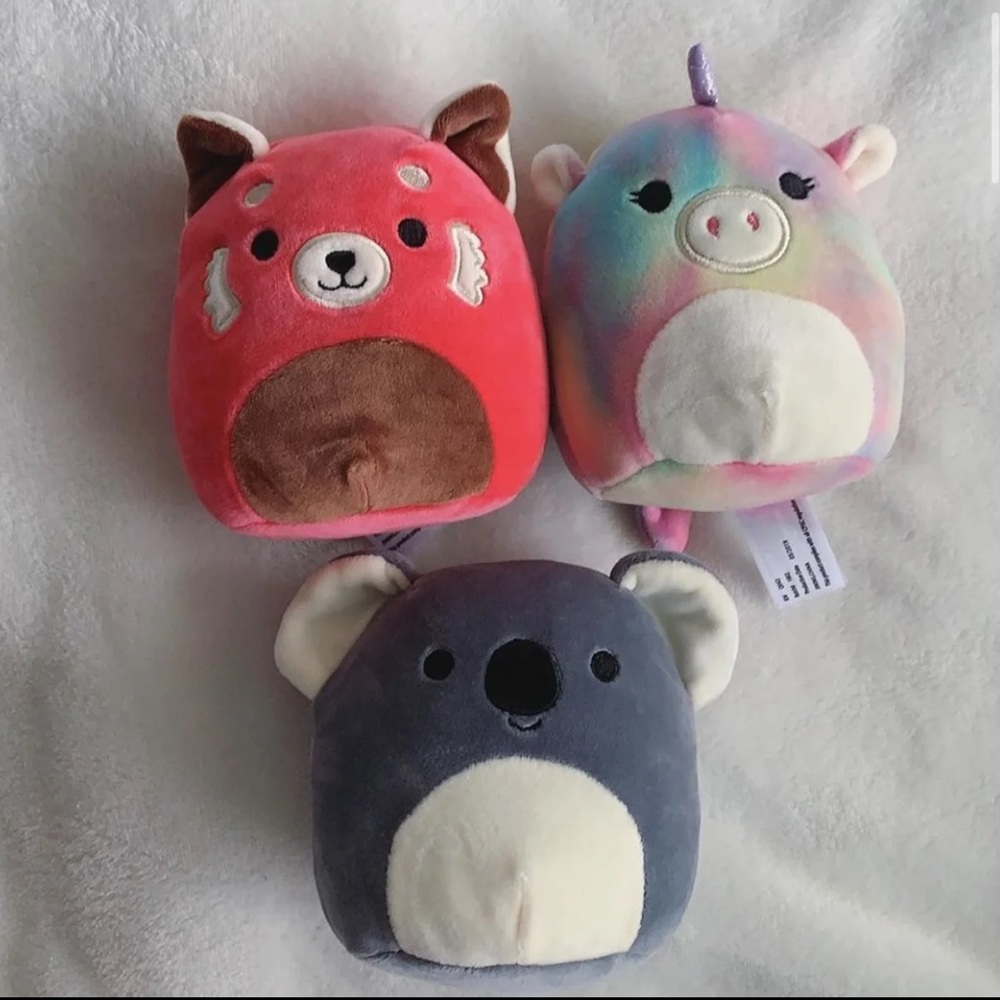 3 mini squishmallows